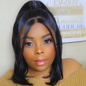 Pre Styled Half-up Half-Down Short Wig